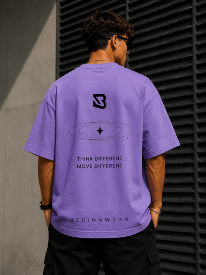 Lavender Oversized T-shirt with back print