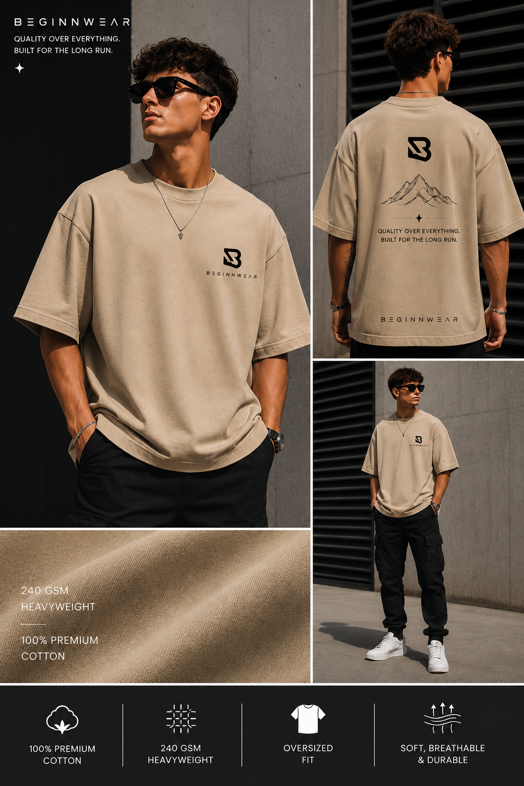 Lavender Oversized T-shirt with back print