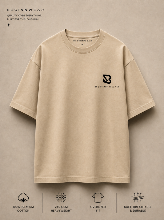 Lavender Oversized T-shirt without back print