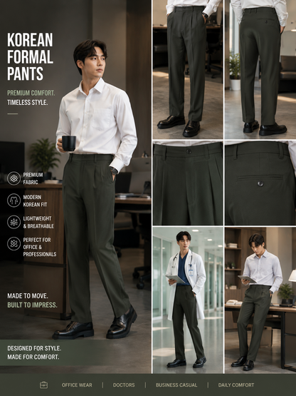 Korean Formal Pants – Premium Office Wear