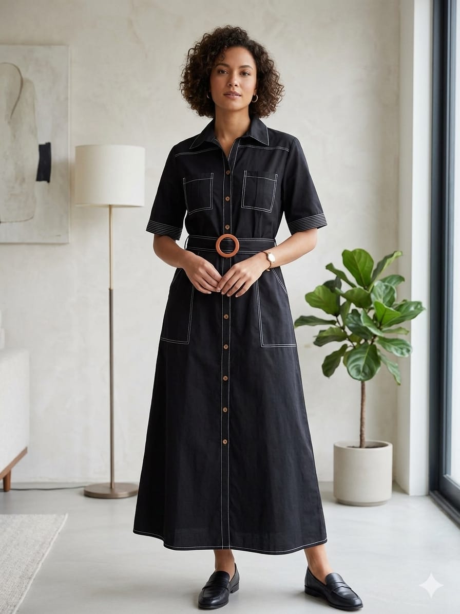 Cambric Cotton One Piece Dress