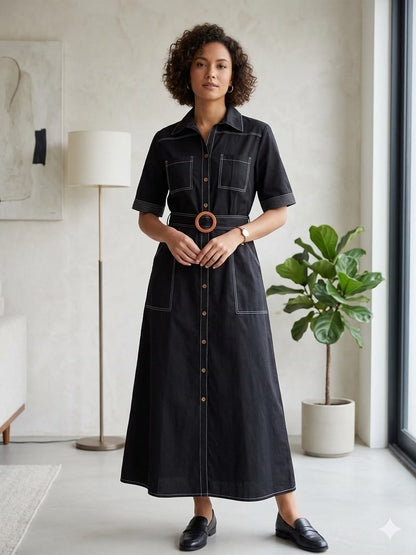 Cambric Cotton One Piece Dress