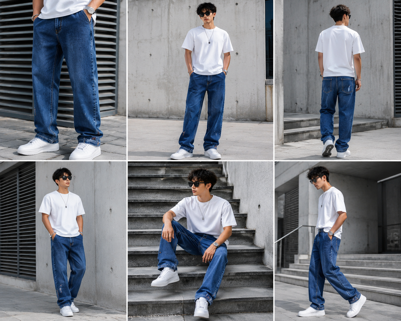 Men's Premium Blue Straight Fit Jeans